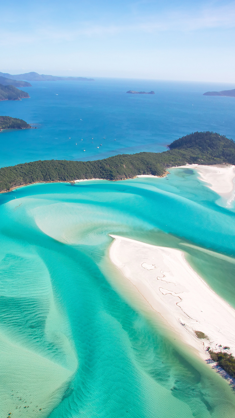 Aerial View of Green and Brown Island During Daytime. Wallpaper in 750x1334 Resolution