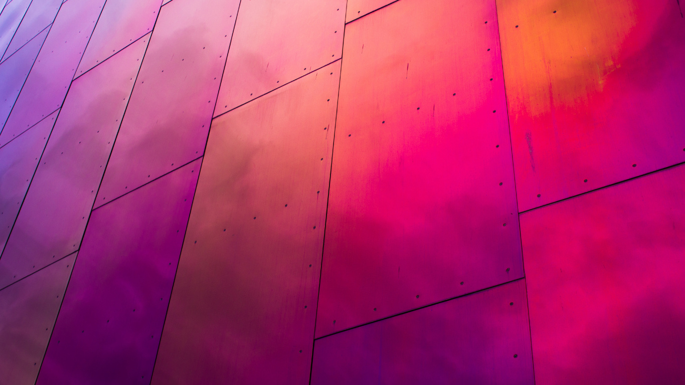 Blaue Und Orange Abstrakte Malerei. Wallpaper in 1366x768 Resolution