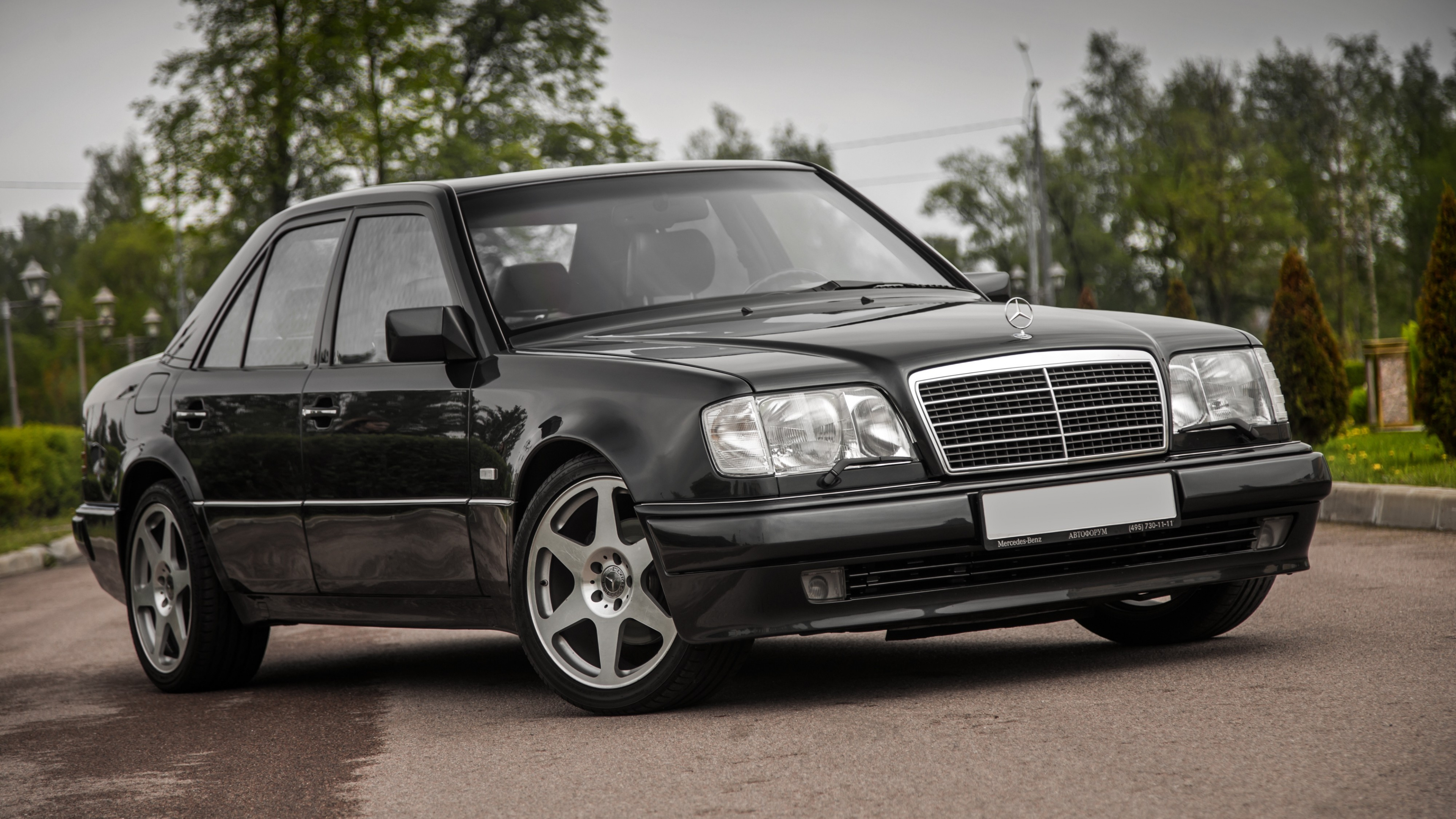 Mercedes Benz Classe c Noire. Wallpaper in 3840x2160 Resolution