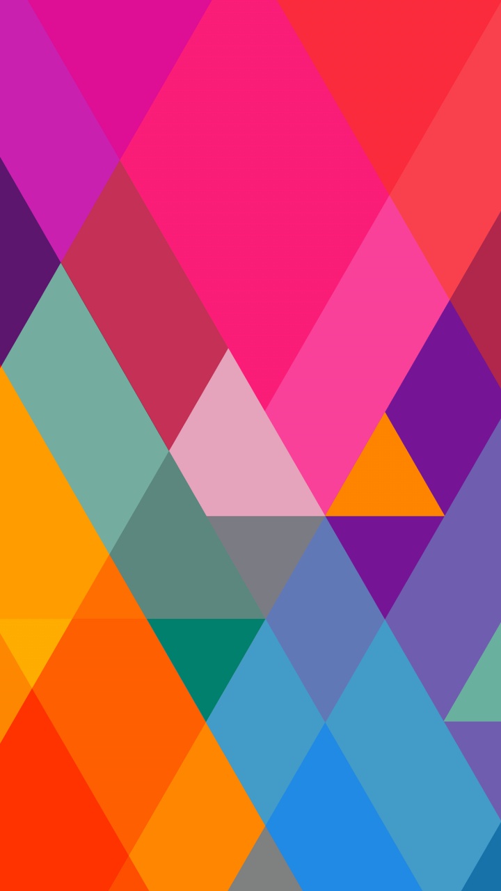 Triangle, Polygon, Colorfulness, Azure, Purple. Wallpaper in 720x1280 Resolution