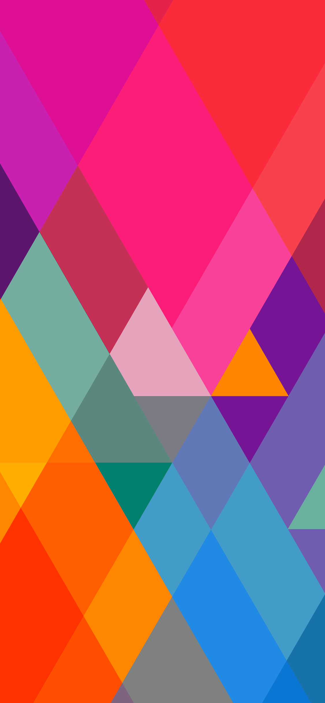 Triangulo, Polígono, Azure, Morado, Rosa. Wallpaper in 1125x2436 Resolution