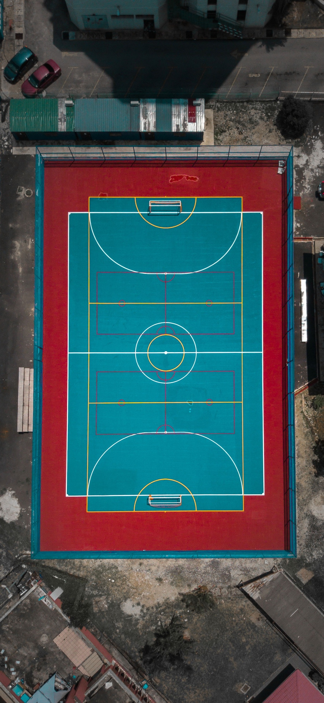 Anfield, Futsal, Basket, Pitch, Rectangle. Wallpaper in 1125x2436 Resolution