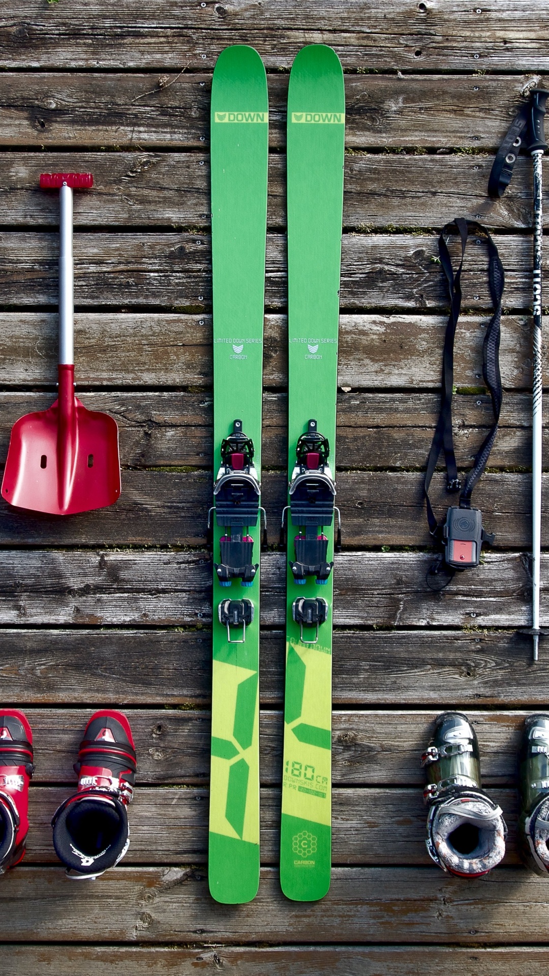 滑雪板, 滑板滑雪, 色彩, 木, 艺术 壁纸 1080x1920 允许