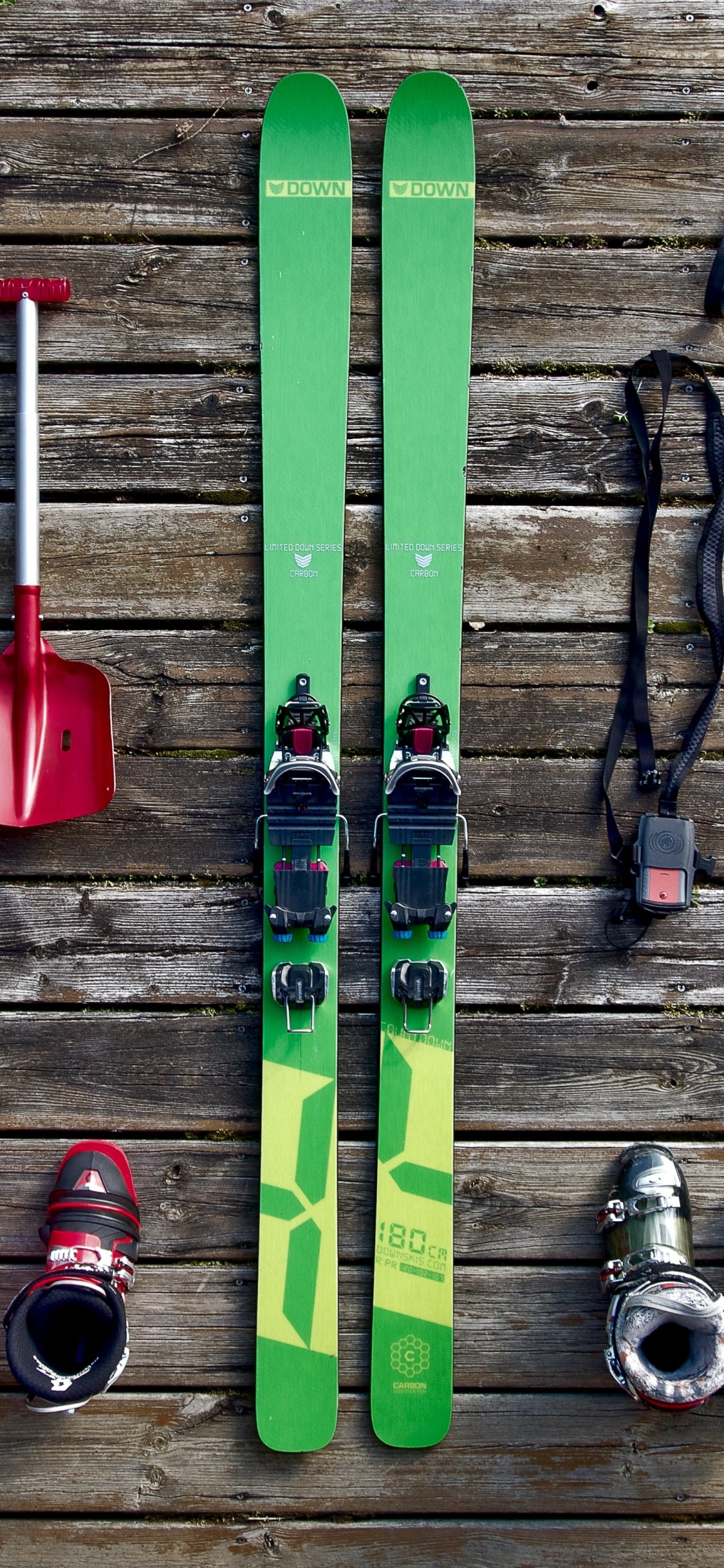 滑雪板, 滑板滑雪, 色彩, 木, 艺术 壁纸 1125x2436 允许