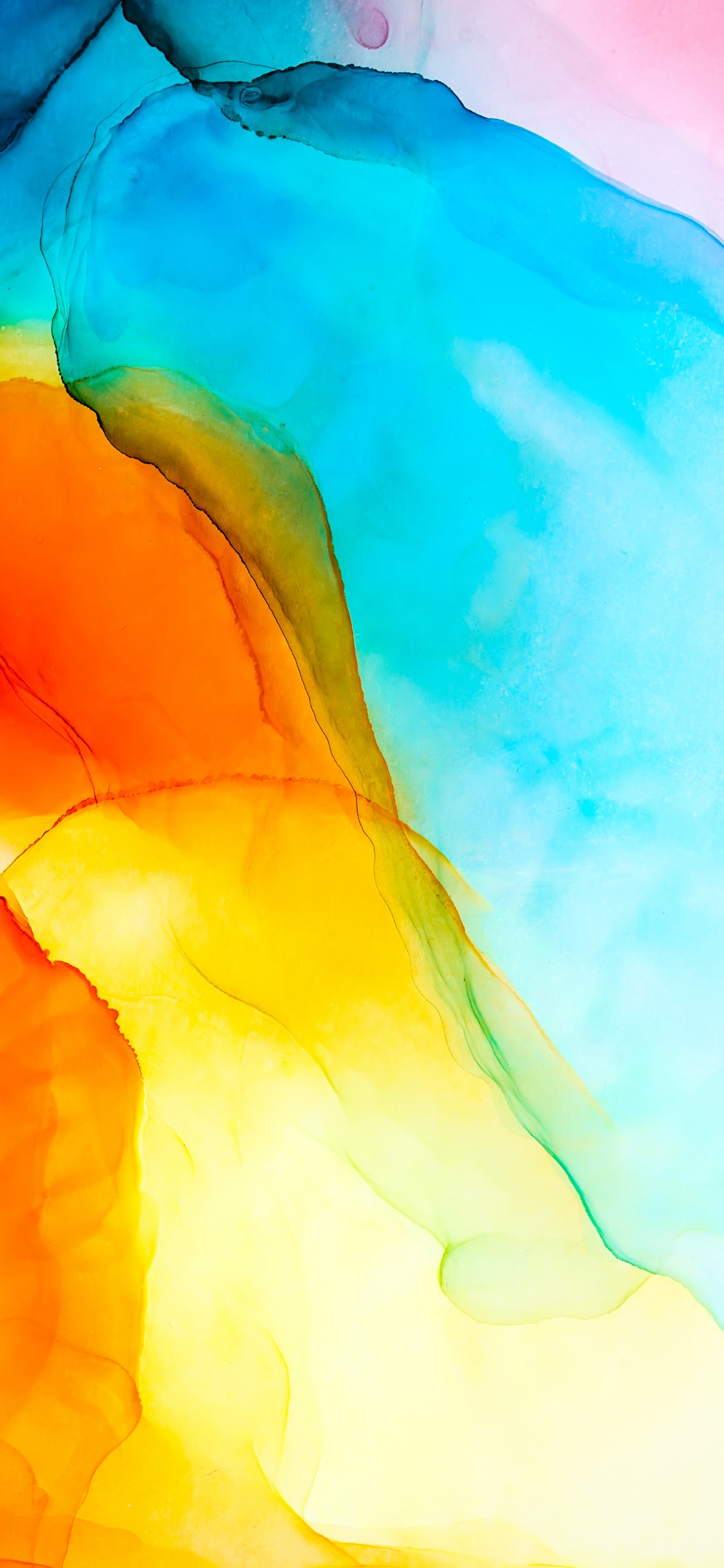 Watercolor Painting, Painting, Azure, Petal, Paint. Wallpaper in 1125x2436 Resolution