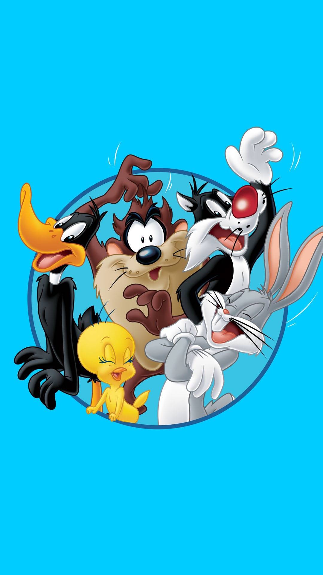 Looney Airs Drôles, Diable de Tasmanie, Daffy Duck, Bugs Lapin, Pep le Pew. Wallpaper in 1080x1920 Resolution