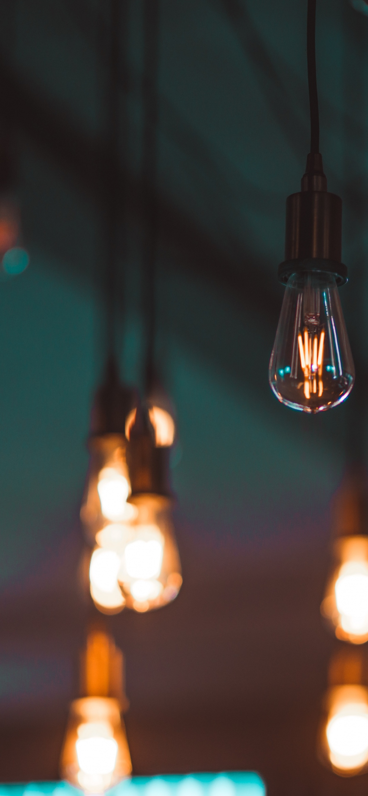 Black and Brown Pendant Lamps. Wallpaper in 1242x2688 Resolution