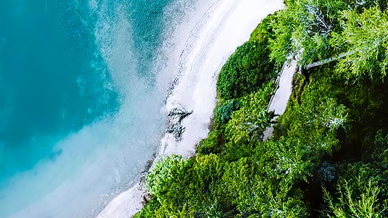 Natur, Wasserressourcen, Wasser, Azure, Naturlandschaft. Wallpaper in 1280x720 Resolution