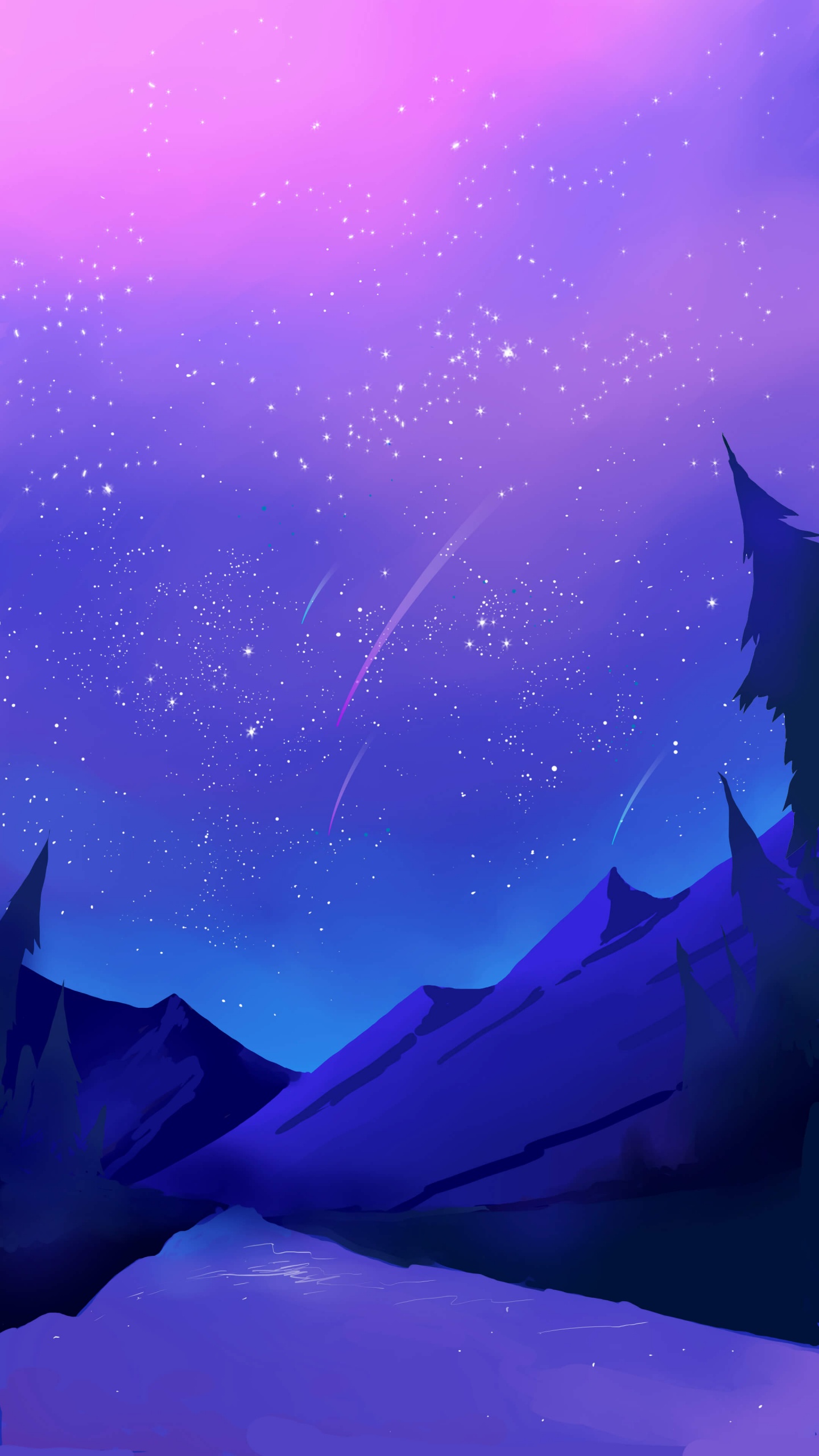 Ambiente, Azul, Luz, Morado, Negro. Wallpaper in 1440x2560 Resolution