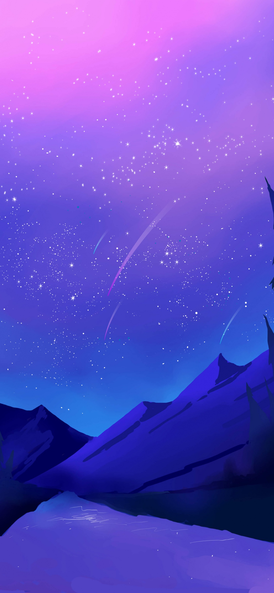 Atmosphère, Blue, Lumière, Purple, Noir. Wallpaper in 1125x2436 Resolution