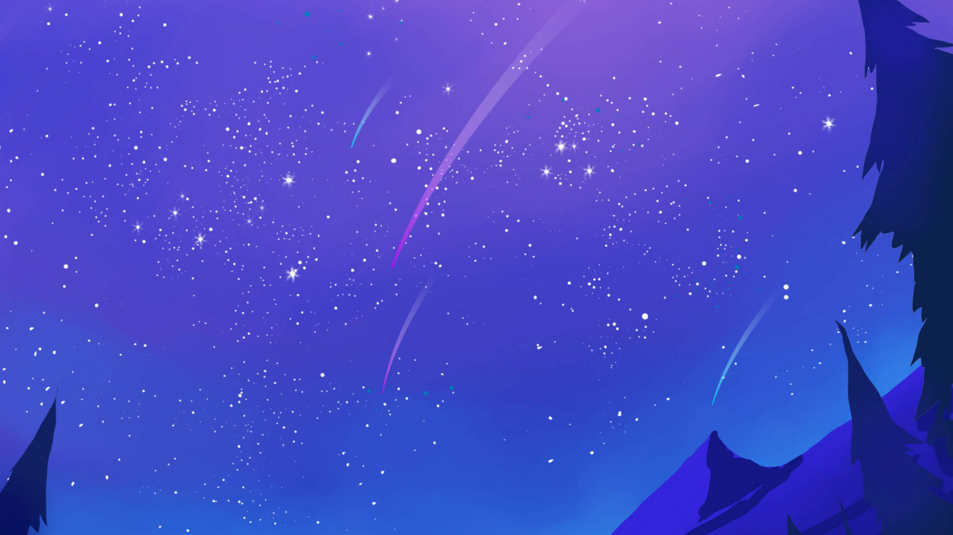 Atmosphere, World, Blue, Light, Purple. Wallpaper in 1366x768 Resolution