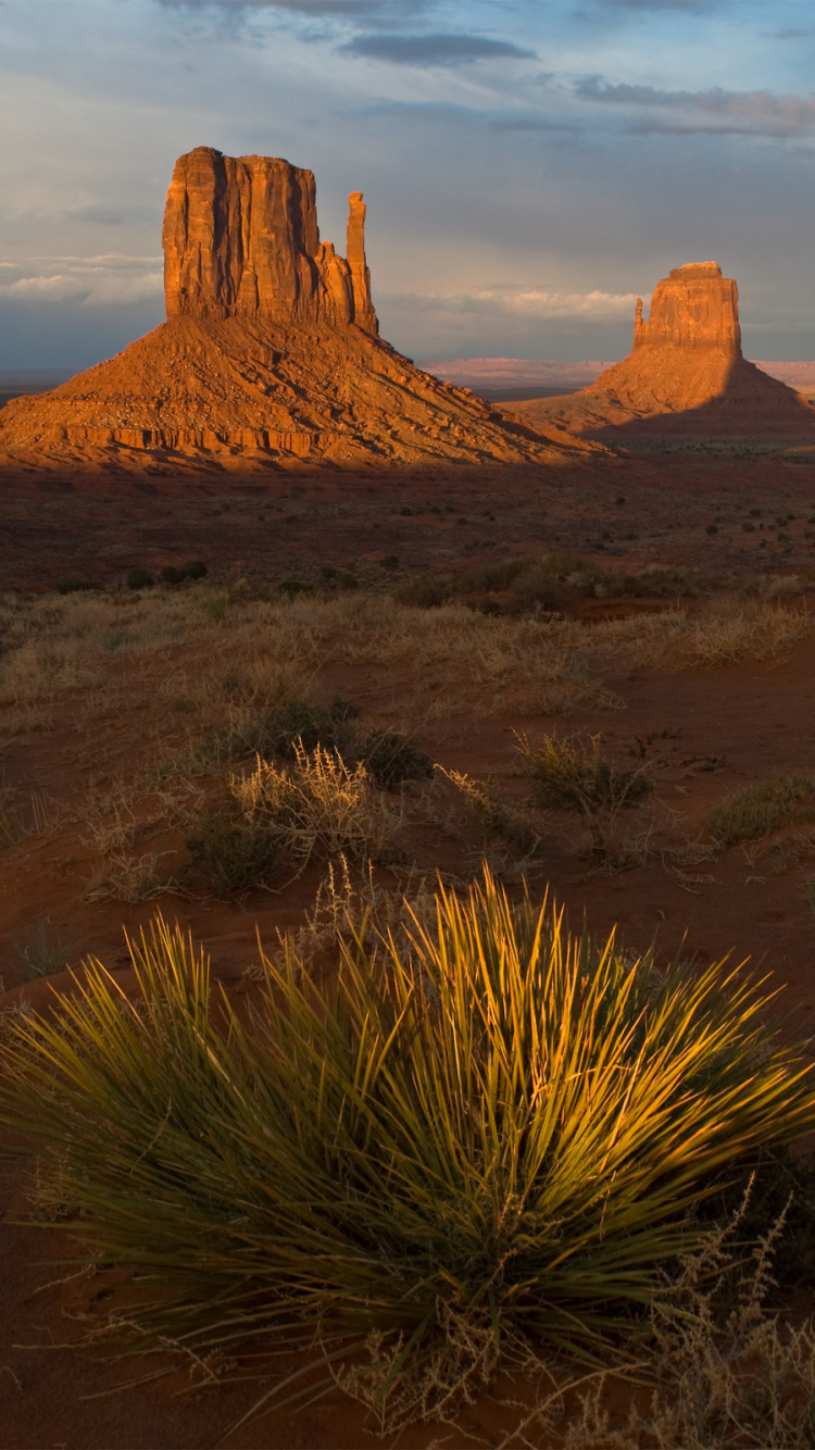 Brown Rock Formation Under Blue Sky During Daytime. Wallpaper in 750x1334 Resolution