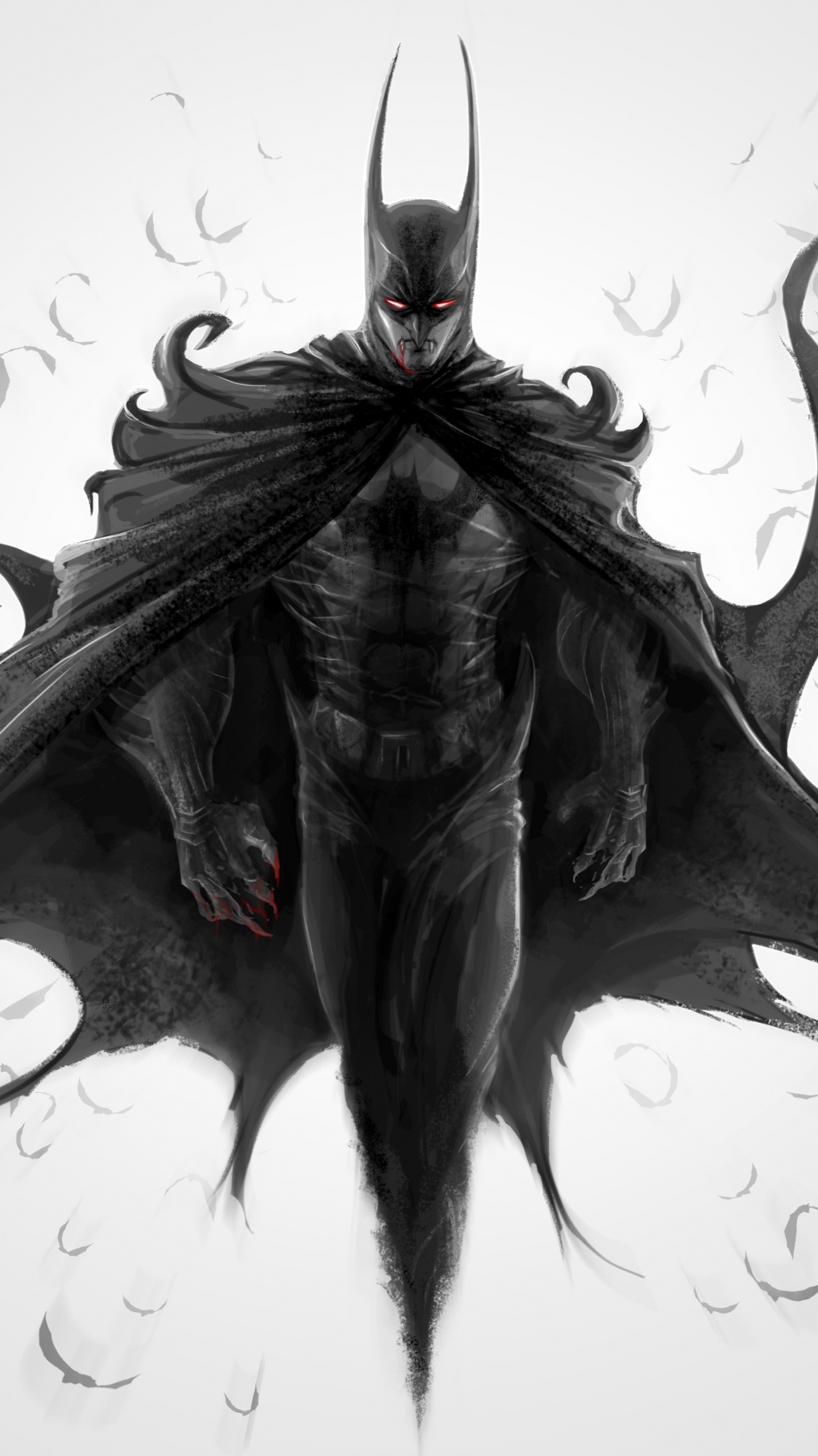 蝙蝠侠, Dc漫画, 艺术, 绘画, 章鱼 壁纸 1080x1920 允许