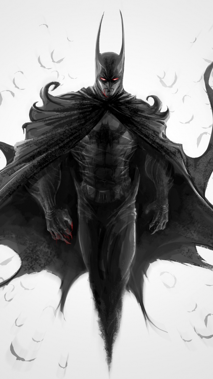 蝙蝠侠, Dc漫画, 艺术, 绘画, 章鱼 壁纸 720x1280 允许