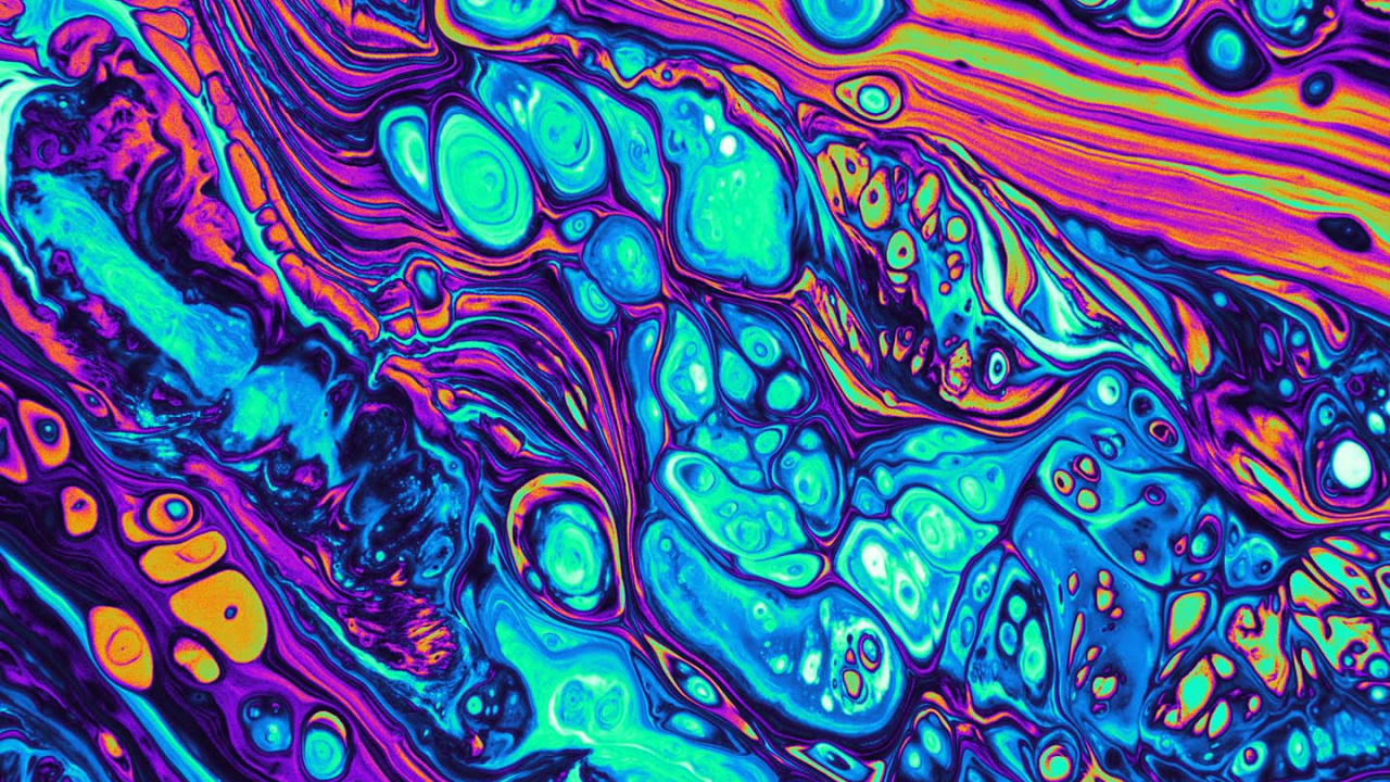 Arte Psicodélico, Pintura Acrílica, de Colores, el Arte Abstracto, Arte. Wallpaper in 1280x720 Resolution