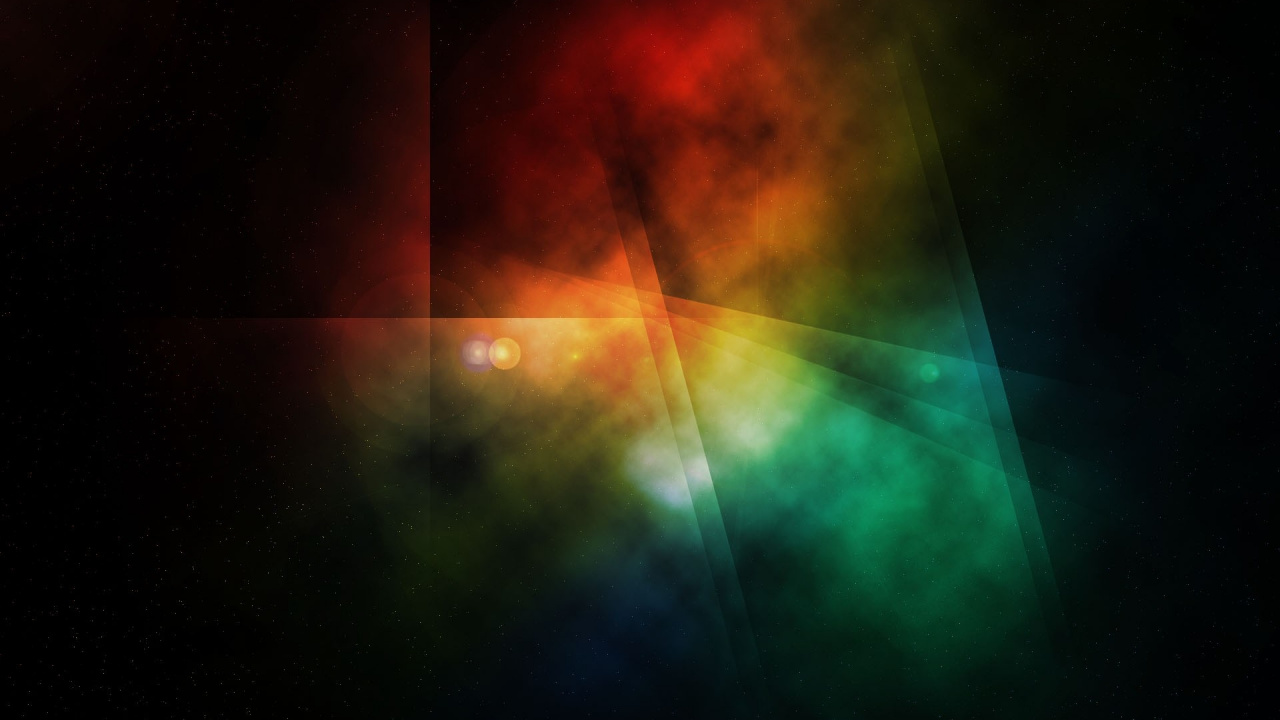 Green and Orange Light Streaks. Wallpaper in 1280x720 Resolution