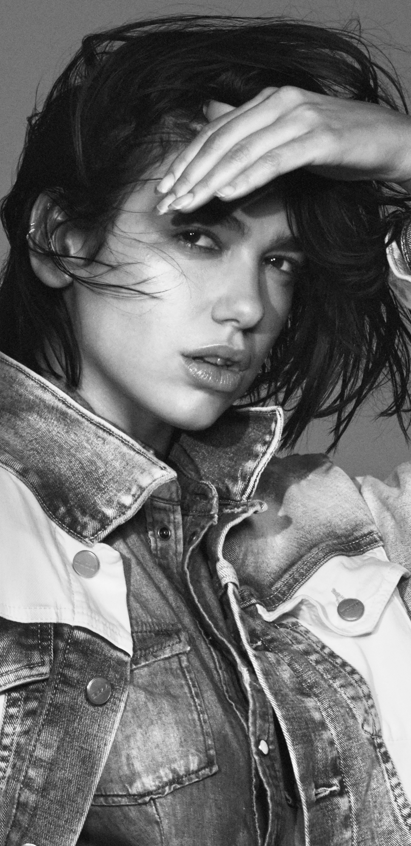 Dua Lipa, Denim, Jeans, Beauté, Fraîcheur. Wallpaper in 1440x2960 Resolution