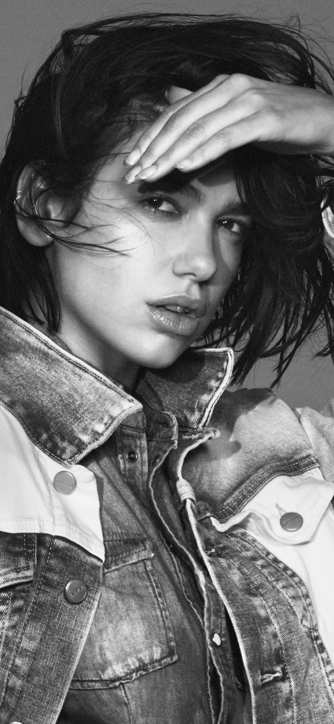 Dua Lipa, Pepe Jeans, Denim, Jeans, Beauty. Wallpaper in 1125x2436 Resolution