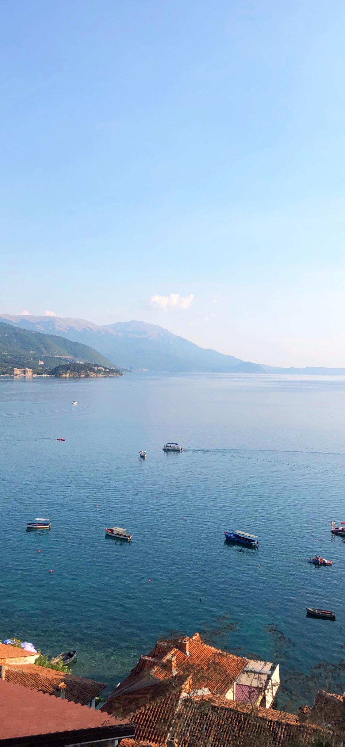 Sea, Watercraft, Water, Coast, Boat. Wallpaper in 1125x2436 Resolution