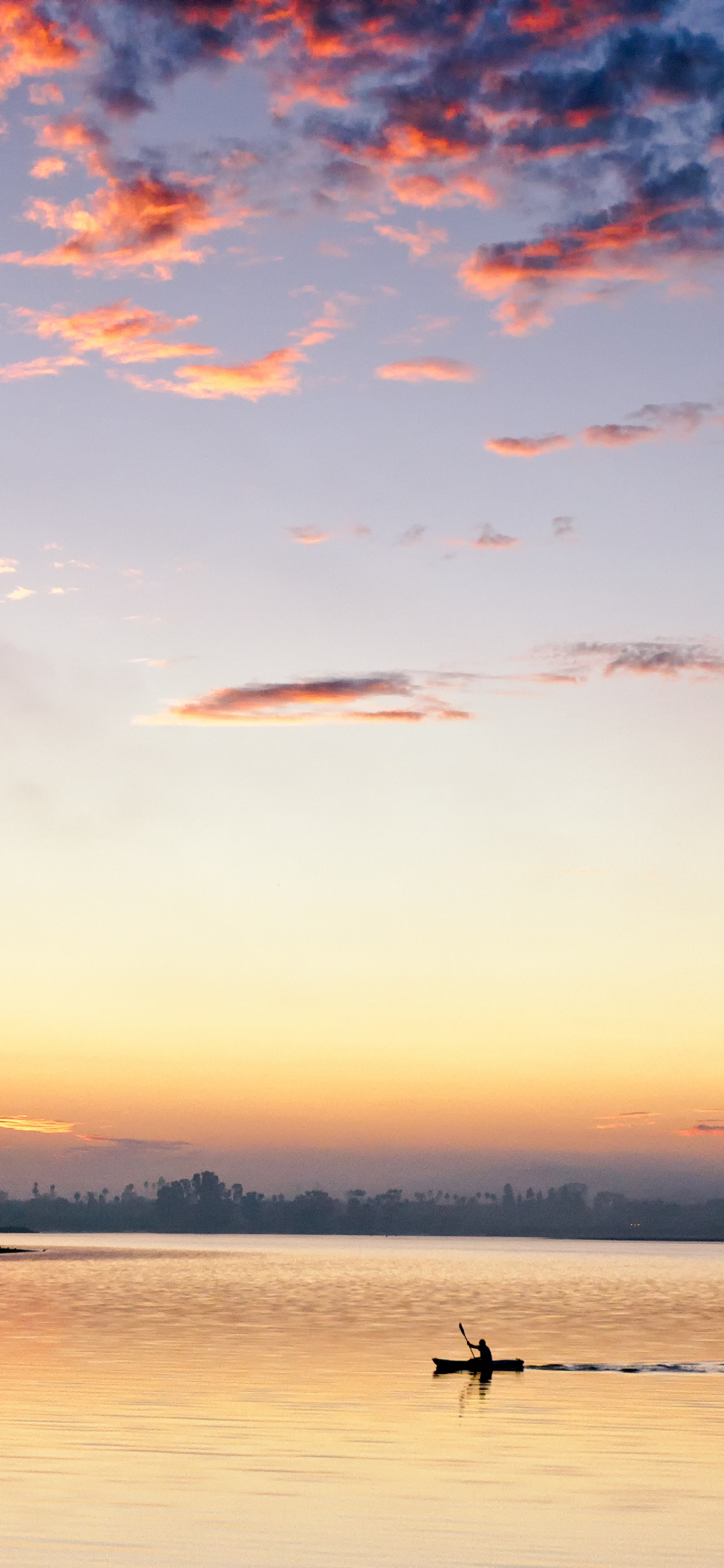 Sonnenuntergang, Horizont, Afterglow, Cloud, Wasser. Wallpaper in 1242x2688 Resolution