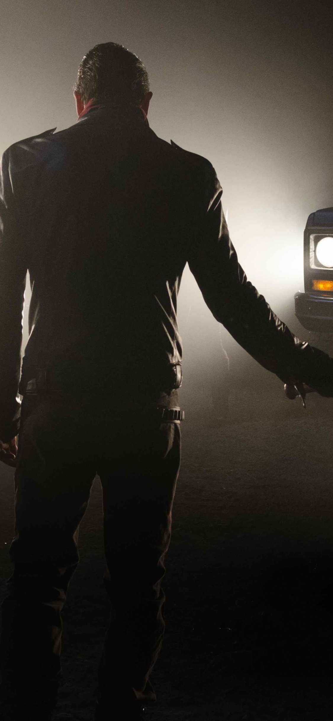 Negan, The Walking Dead - Season 7, Fog, Light, Darkness. Wallpaper in 1125x2436 Resolution