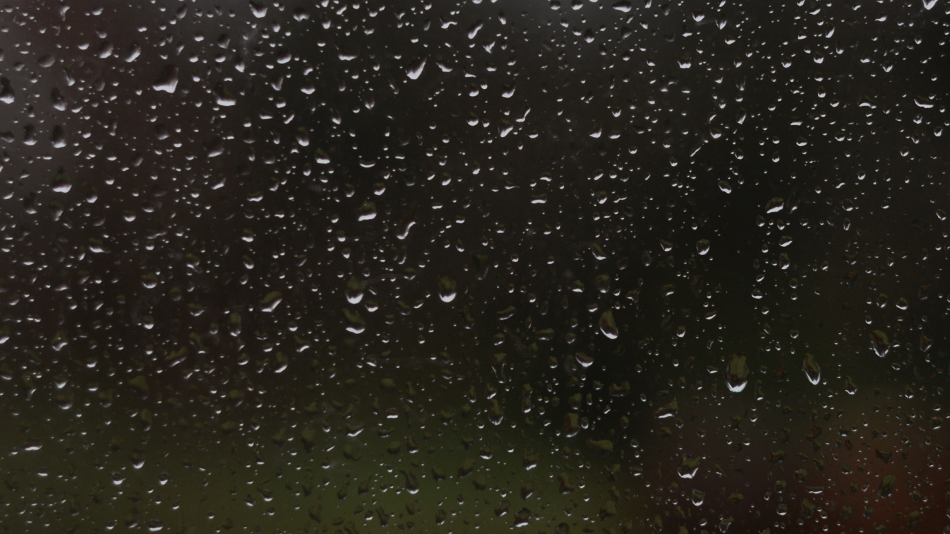 Gouttes D'eau Sur Panneau de Verre. Wallpaper in 1366x768 Resolution