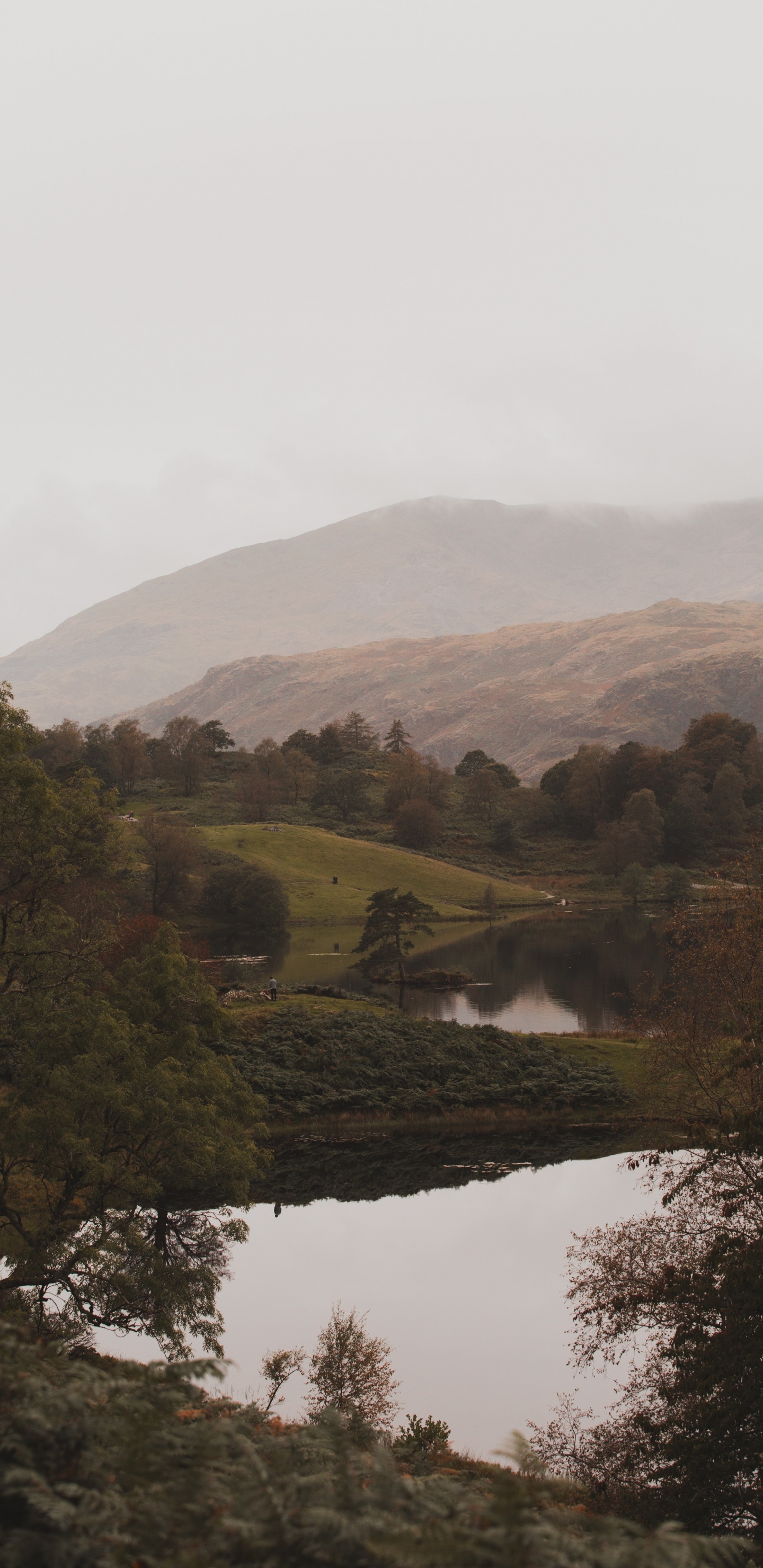 Nature, Highland, Eau, Colline, Lac. Wallpaper in 1440x2960 Resolution