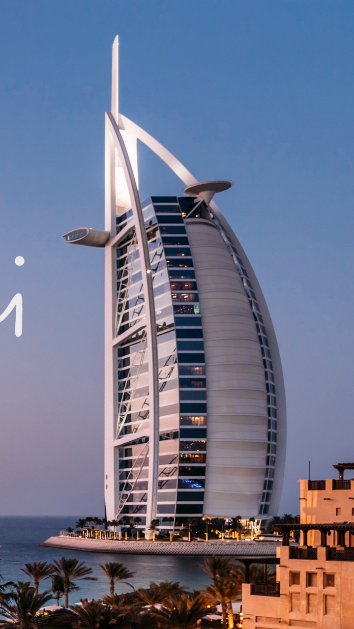 阿拉伯塔, 大海, 公寓, 一天, 天空 壁纸 720x1280 允许