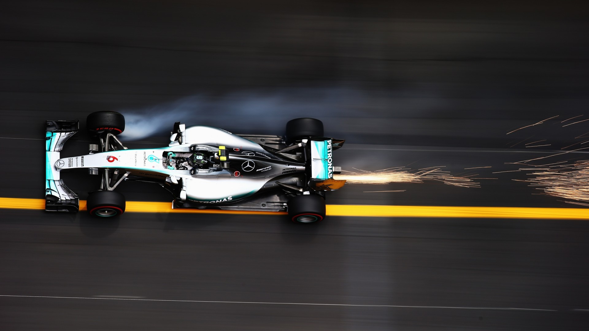 奔驰amg Petronas F1车队, 摩纳哥大奖赛, 麦克拉伦, 一级方程式赛车, 汽车赛车 壁纸 1920x1080 允许