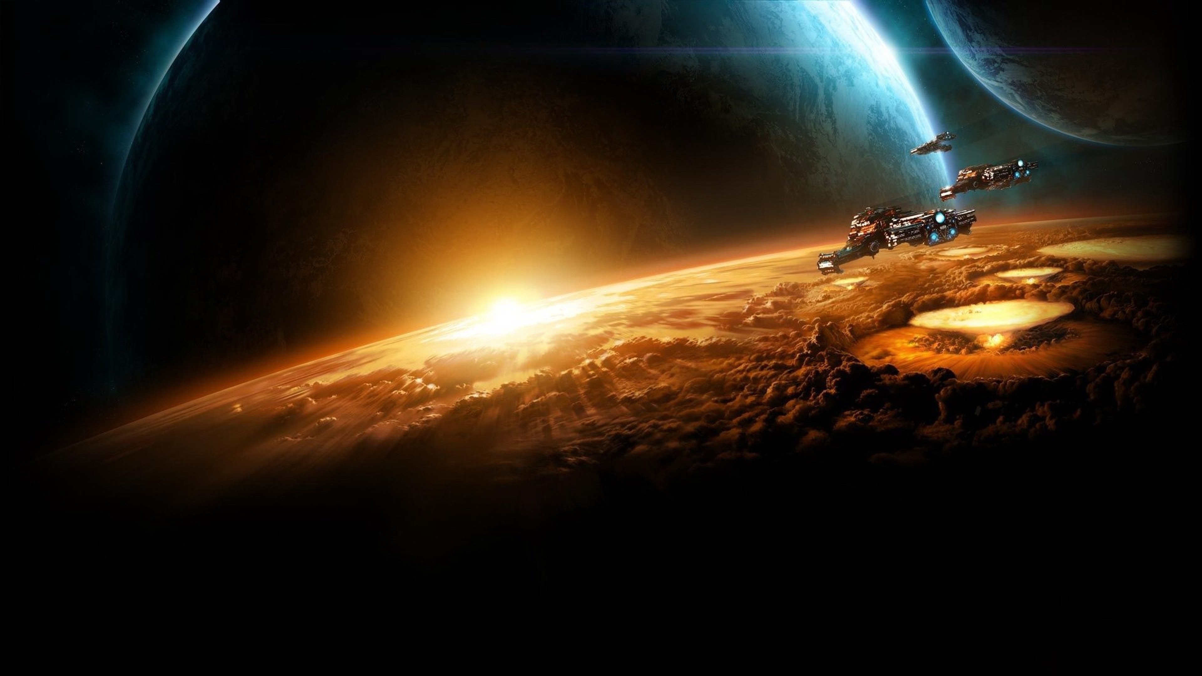 {外层空间, 气氛, 空间, 天文学对象, 宇宙 4K Ultra HD 壁纸,3840x2160 游戏类 图片,桌面背景和图片。