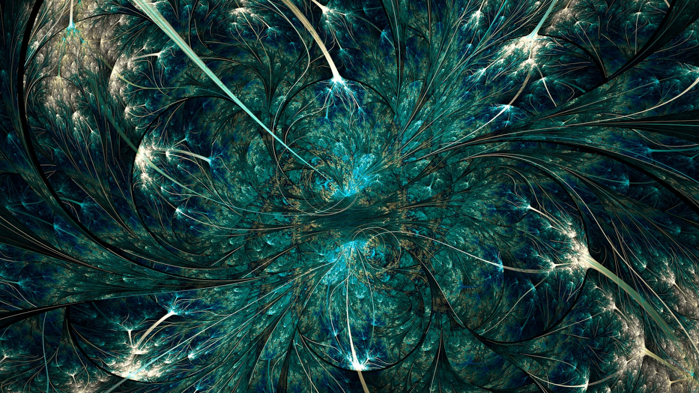 Plume Bleue et Blanche Sur Sol Brun. Wallpaper in 1366x768 Resolution