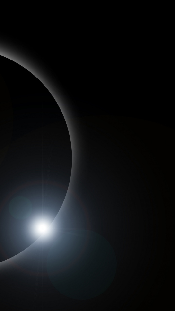 Schwarz-Weiß-Planetenillustration. Wallpaper in 720x1280 Resolution