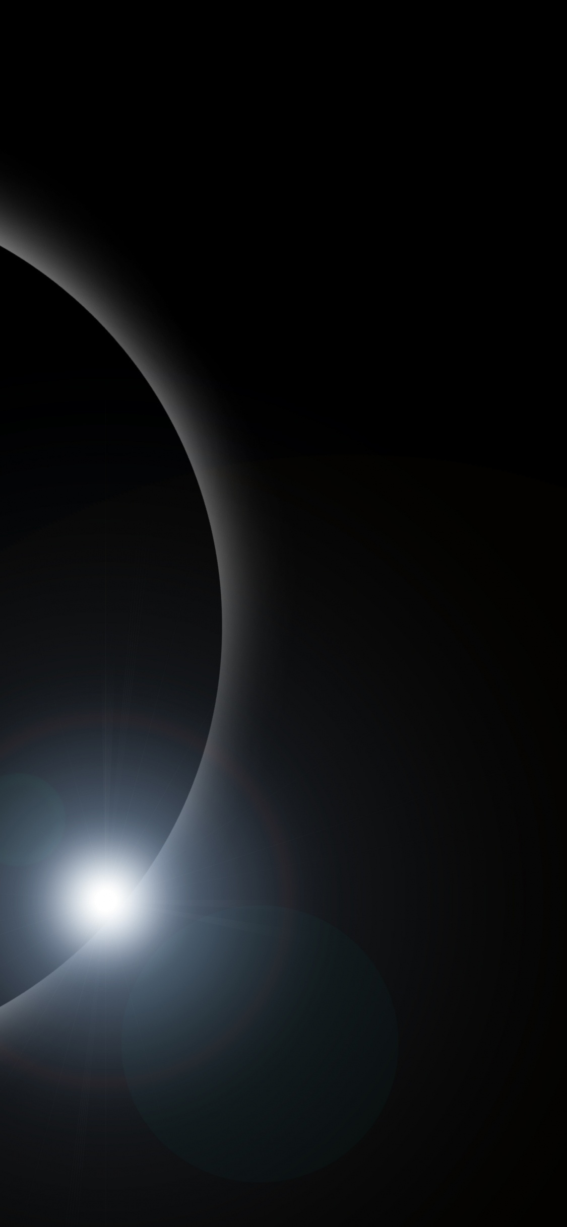 Illustration de la Planète Noir et Blanc. Wallpaper in 1125x2436 Resolution