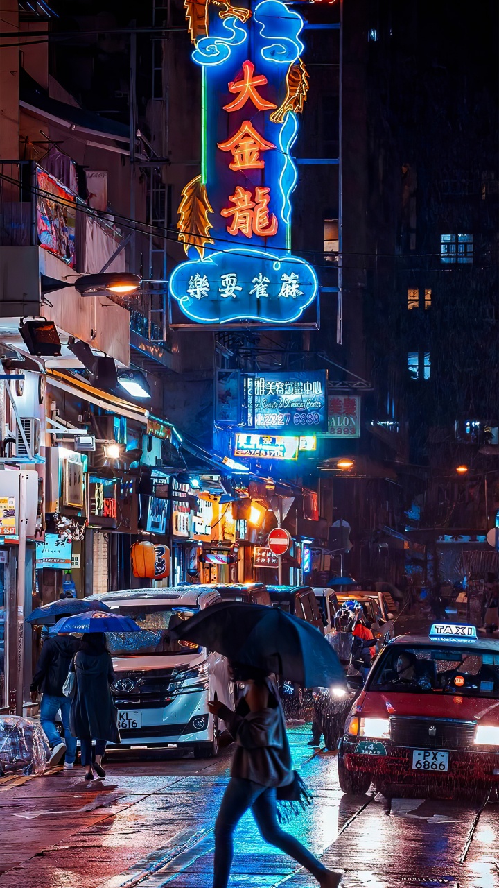 的车城, 车灯, 光, 基础设施 壁纸 720x1280 允许