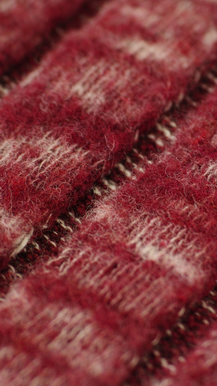 Rot-weißer Strickstoff. Wallpaper in 750x1334 Resolution