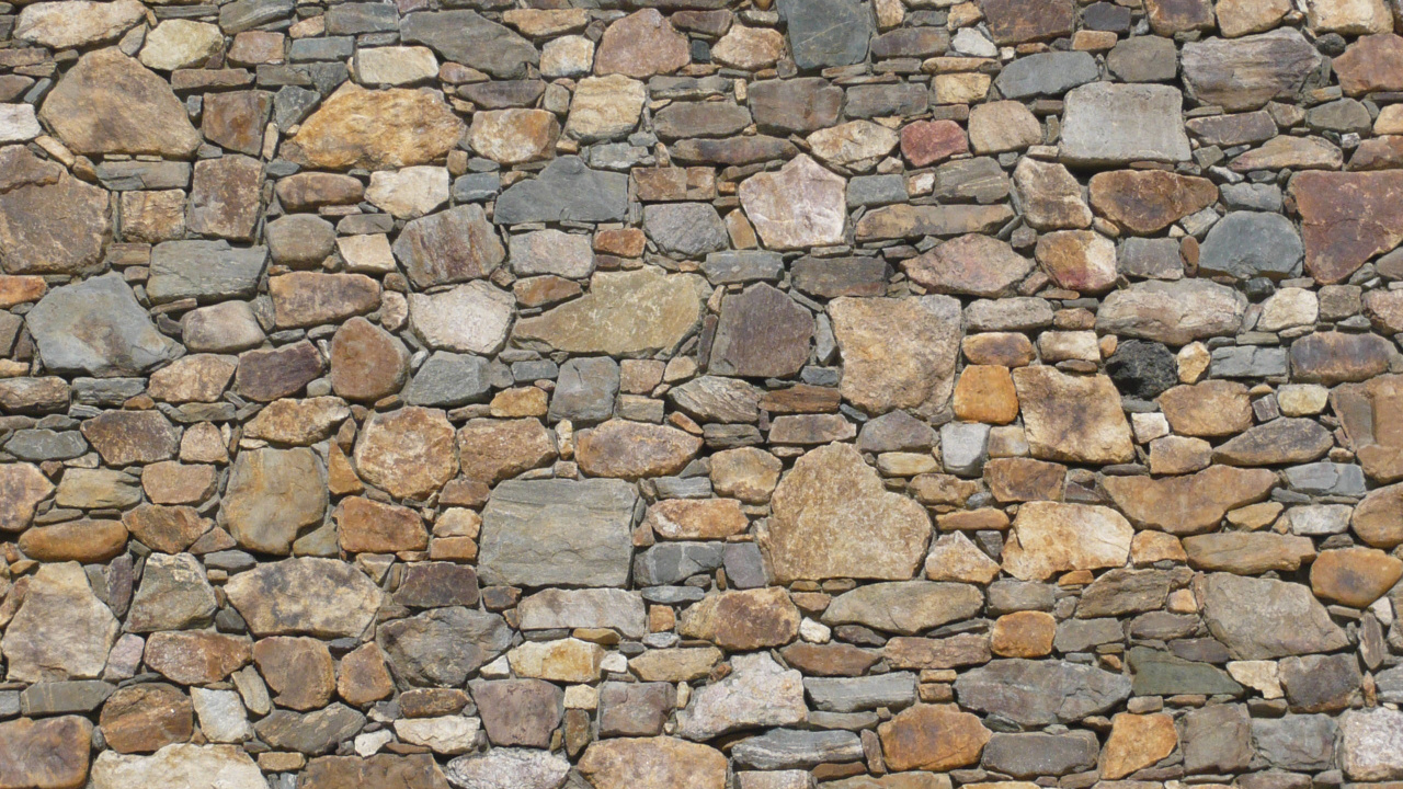 石壁, 石饰面, 砖, 复, 鹅卵石 壁纸 1280x720 允许