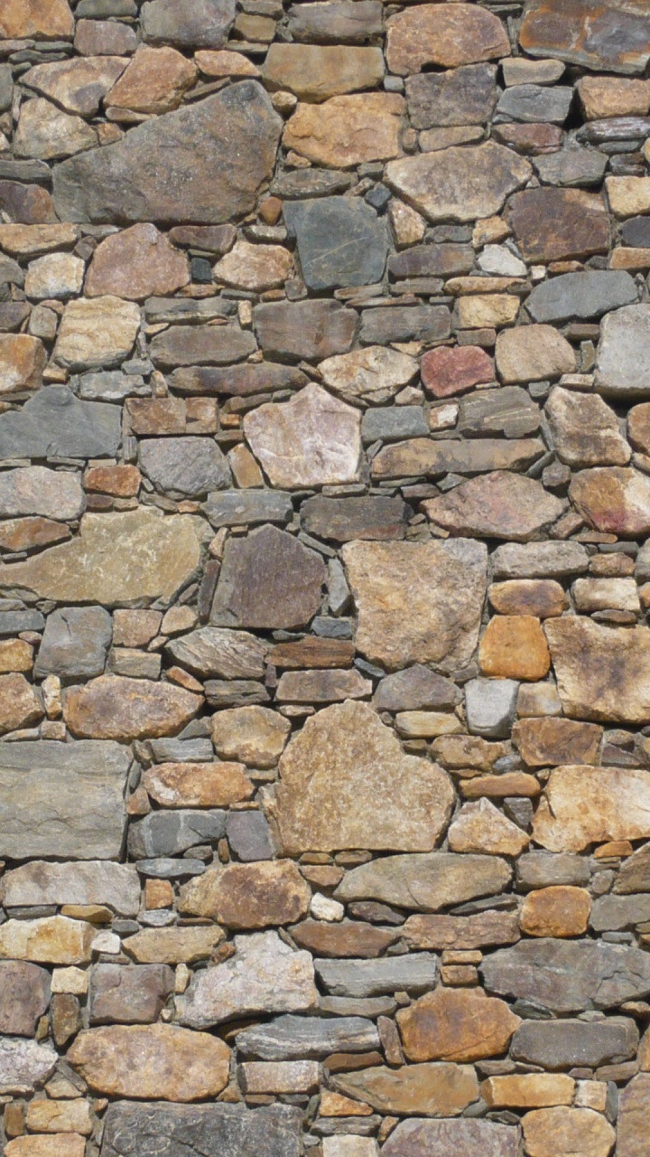 石壁, 石饰面, 砖, 复, 鹅卵石 壁纸 720x1280 允许