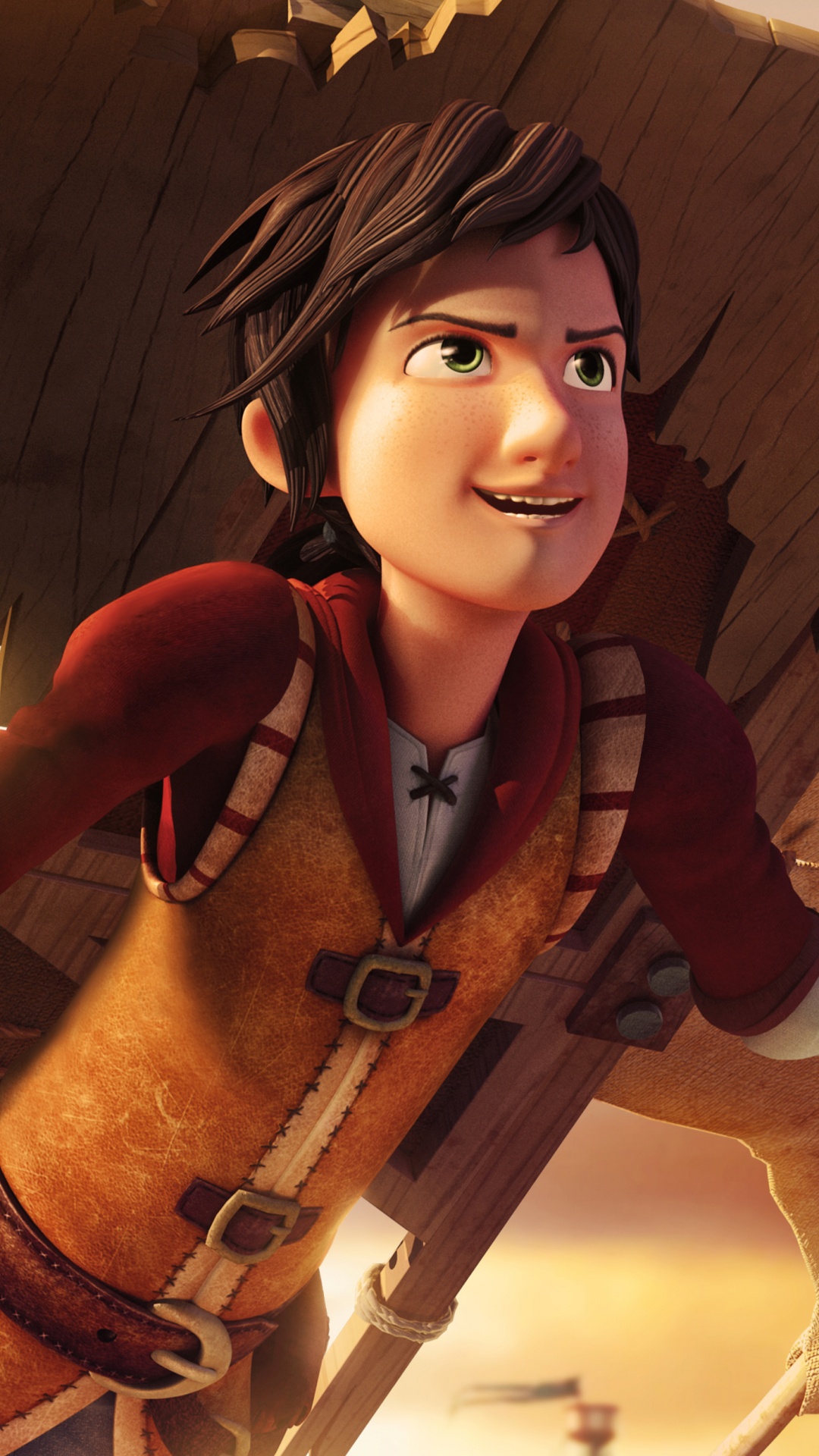 Woman in Brown and White Coat Holding Brown and White Rifle. Wallpaper in 1080x1920 Resolution