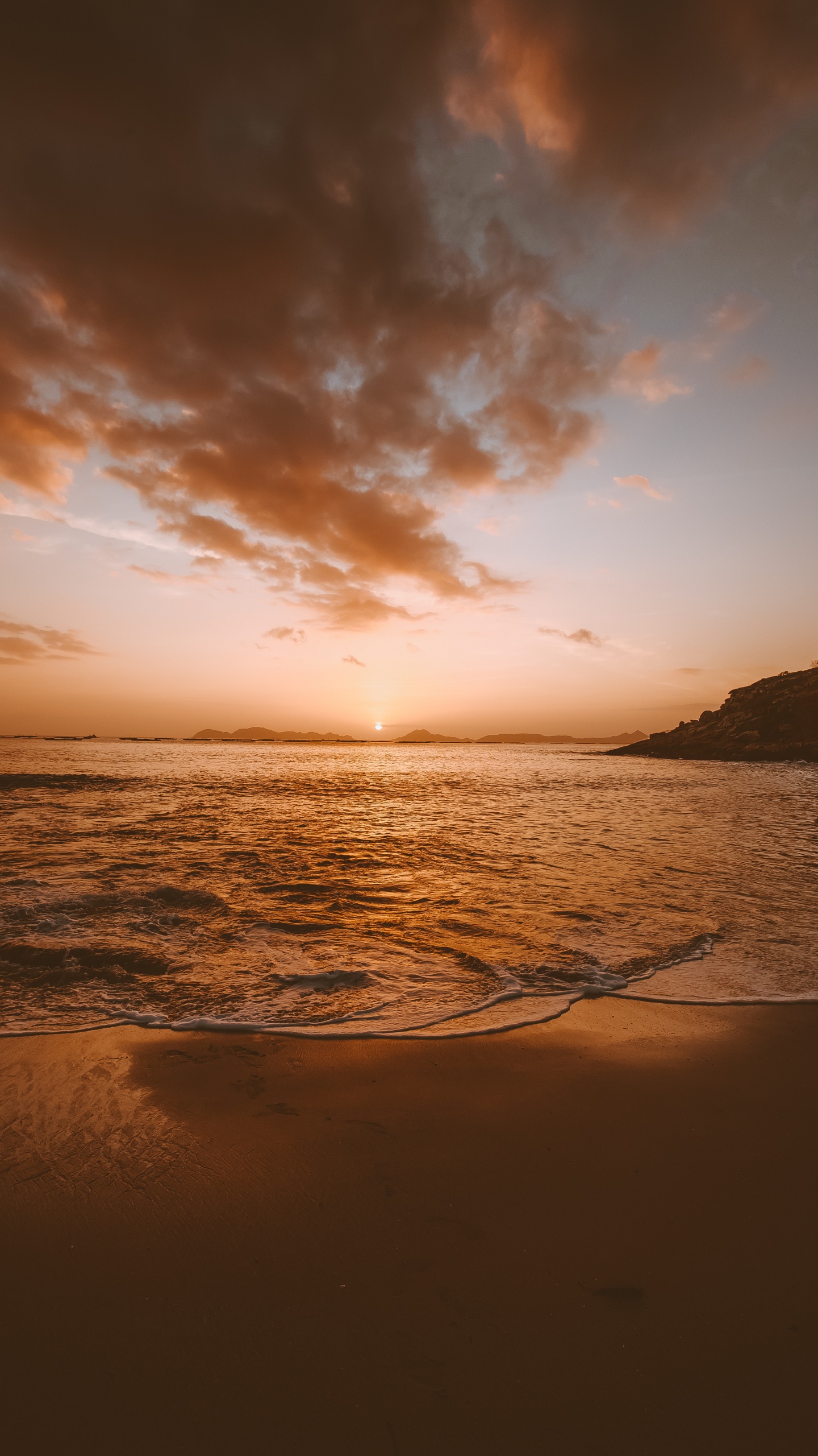 Cloud, Ozean, Meer, Horizont, Wasser. Wallpaper in 1440x2560 Resolution