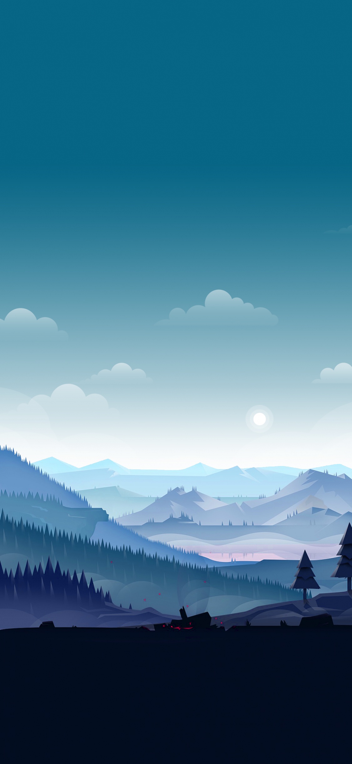 Smartphone, Dessin, Android, Art, Atmosphère. Wallpaper in 1125x2436 Resolution