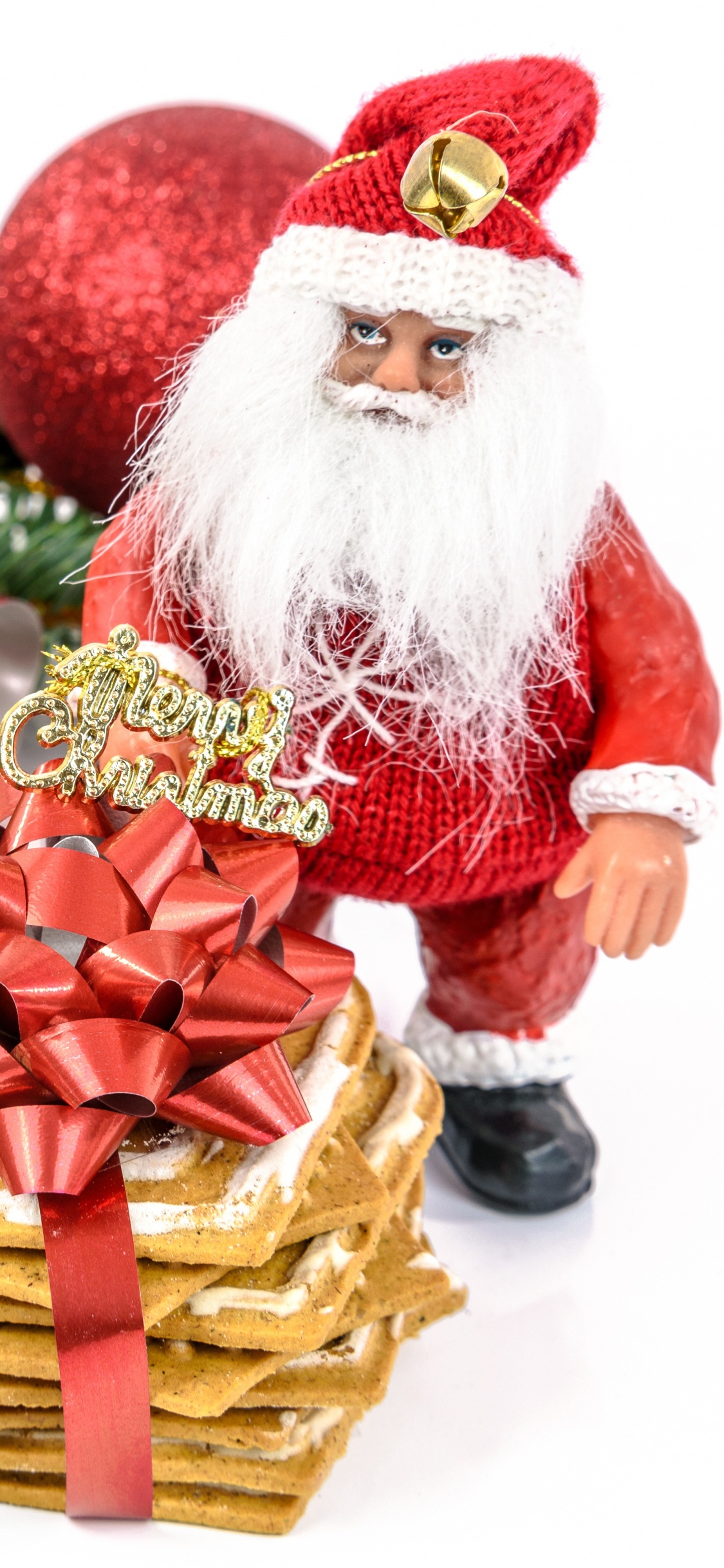 Christmas Day, Santa Claus, Christmas Decoration, Christmas Tree, Christmas. Wallpaper in 1125x2436 Resolution