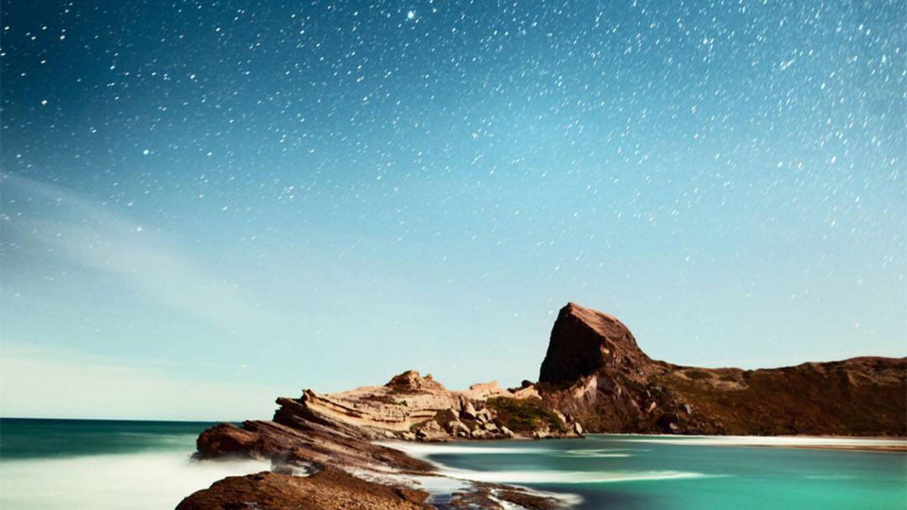 Natur, Blau, Nacht, Naturlandschaft, Atmosphäre. Wallpaper in 1280x720 Resolution