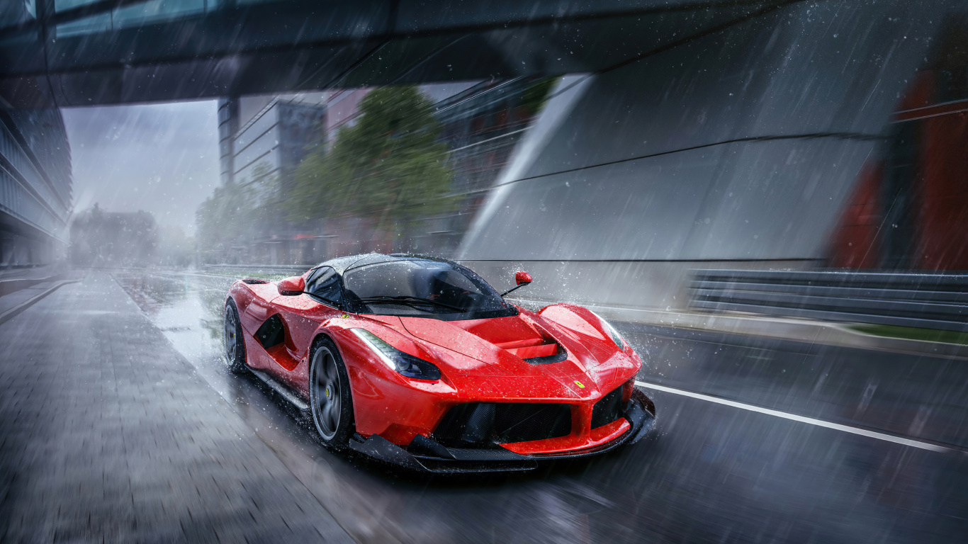 Laferrari, Sports Car, Cars, Lamborghini Aventador s, Supercar. Wallpaper in 1366x768 Resolution