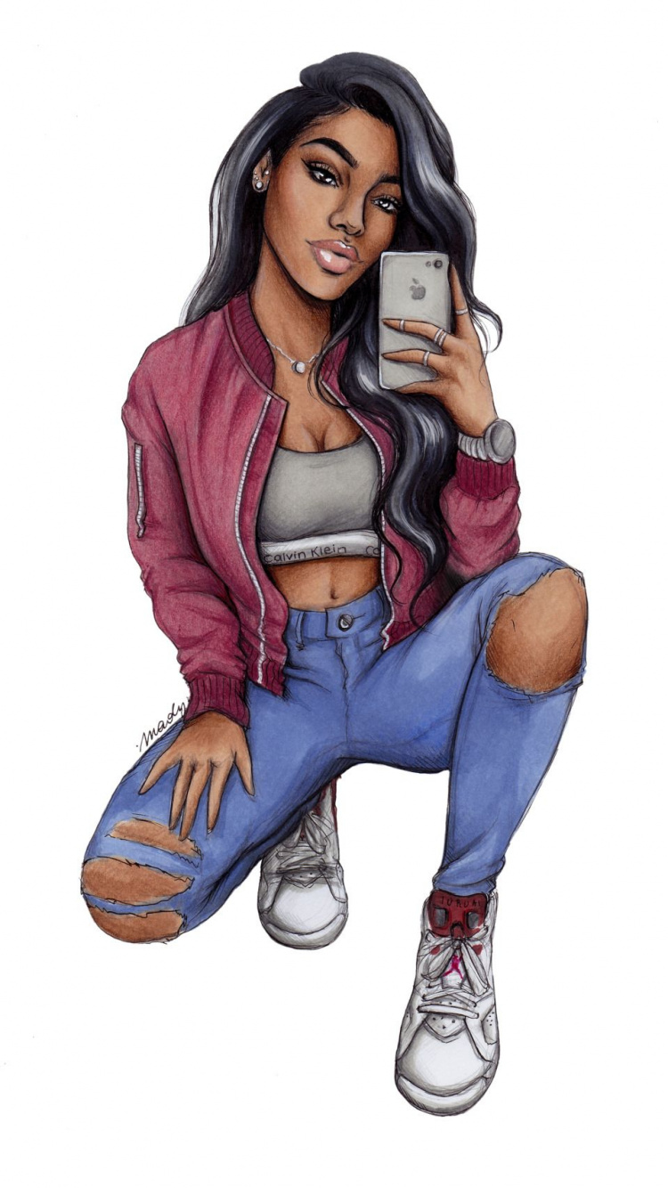 Woman in Pink Jacket and Blue Denim Jeans. Wallpaper in 750x1334 Resolution