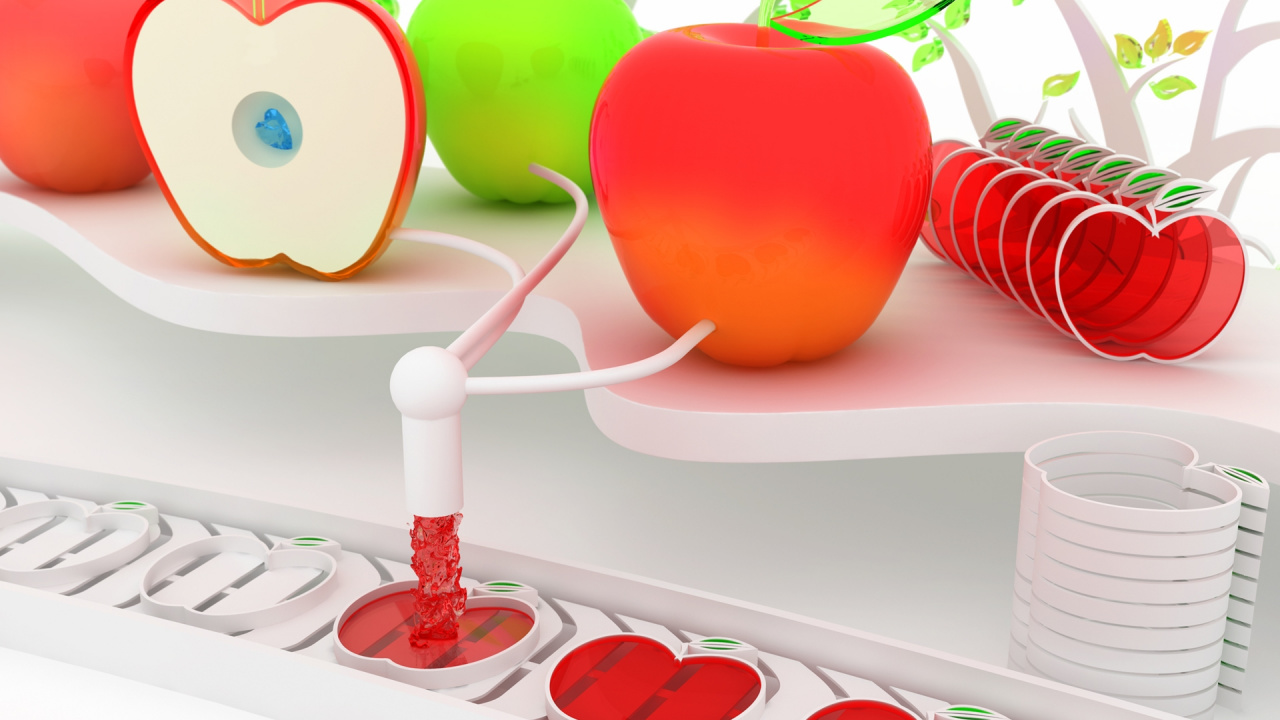 Red Green and Yellow Apple Fruit. Wallpaper in 1280x720 Resolution