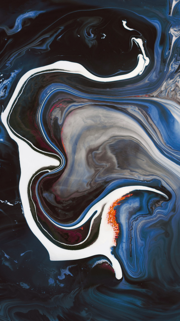 Paranoid Android, Android, Liquid, Fluide, Peinture D'art. Wallpaper in 750x1334 Resolution
