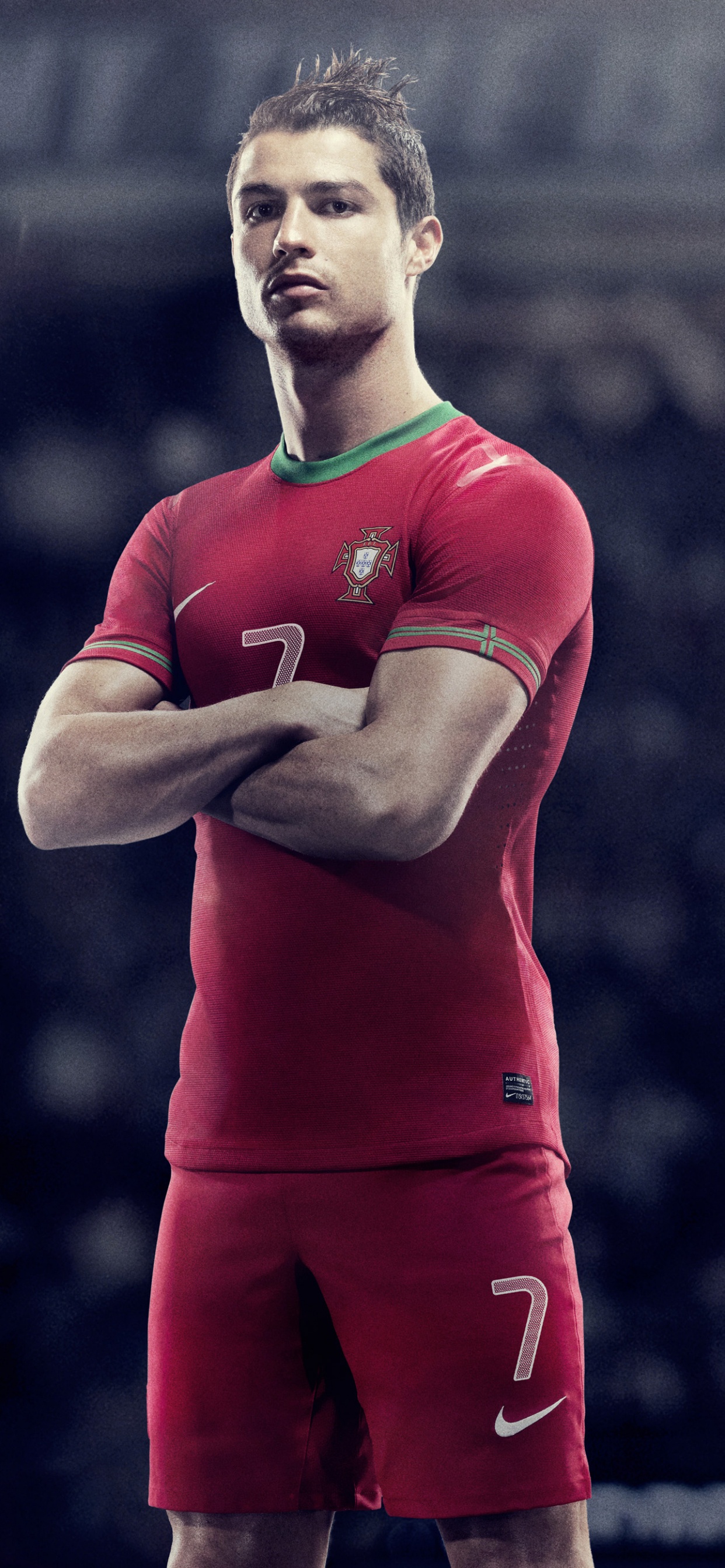 Hombre en Rojo Camiseta de Fútbol Nike. Wallpaper in 1242x2688 Resolution