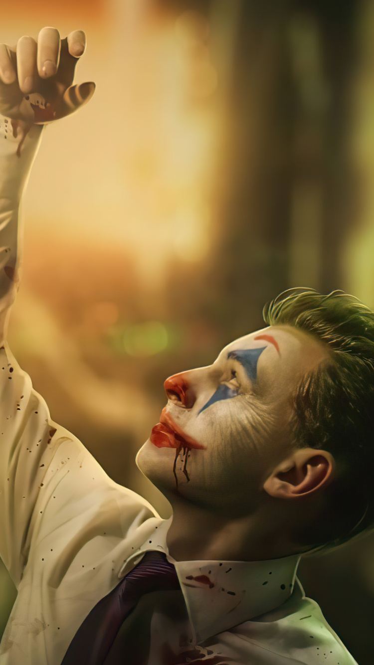 Joker, L'homme, Art, Batman, Supervillain. Wallpaper in 750x1334 Resolution