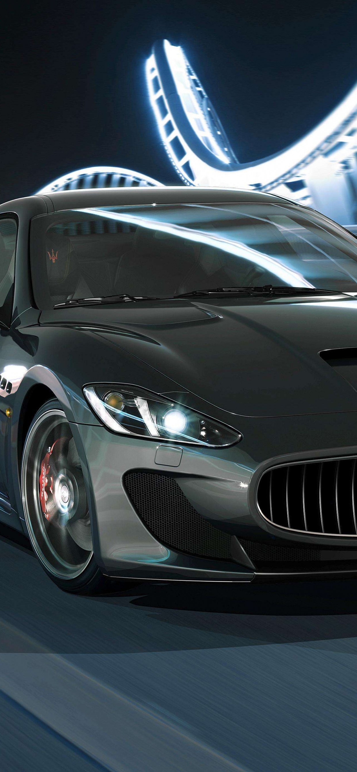 Black Porsche 911 on Road. Wallpaper in 1242x2688 Resolution