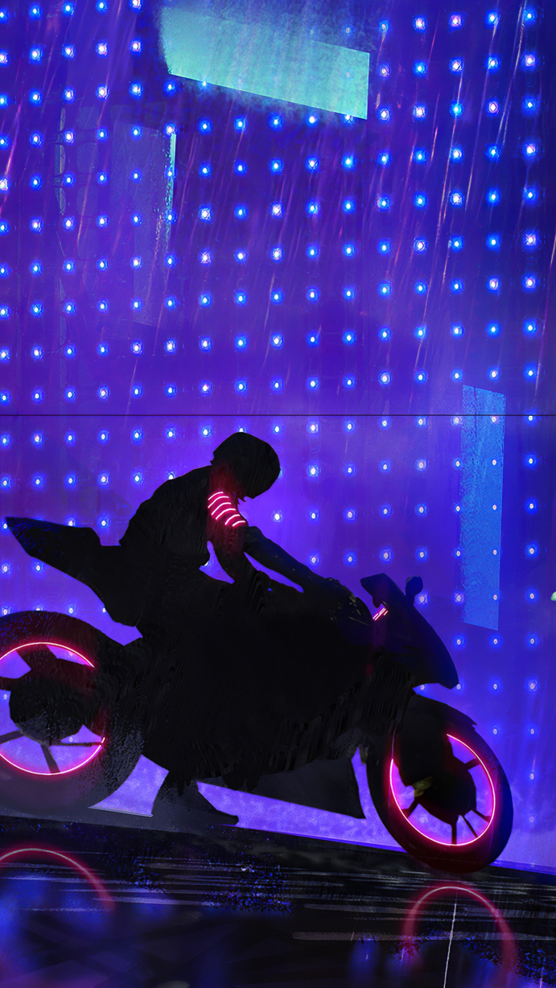 Licht, Blau, Purpur, Veilchen, Neon. Wallpaper in 1080x1920 Resolution